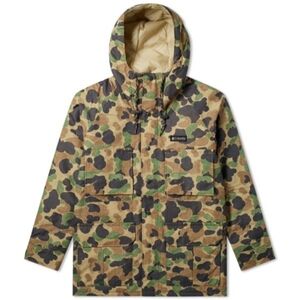 COLUMBIA Winter Delta Marsh Parka Frog Army Camo Insulated Gorp Jacket Coat -MED